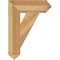 Ekena Millwork Traditional Arts & Crafts Rough Sawn Bracket, Western Red Cedar, 6"W x 22"D x 30"H BKT06X22X30TRA03RWR - alternate 3